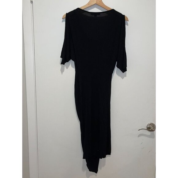 Allsaints Black Sina Midi Dress Women size XS - Picture 6 of 10